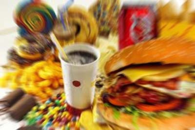 Acidità del corpo e cibo da fast-food