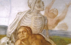 Michelangelo, Giudizio Universale, particolare